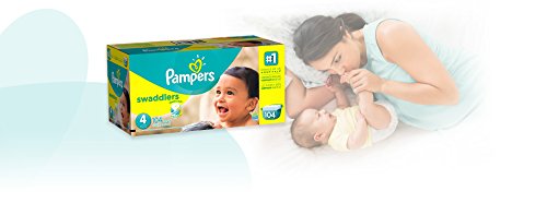 Image of Pampers Swaddlers Diapers Size 4, 104 Count
