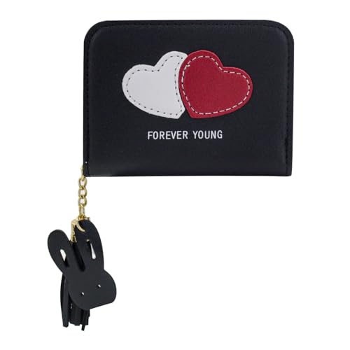 AfitLulu Mini cartera para mujer de piel sintética con colgante d...