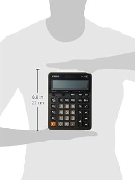 CASIO GX-12B-BK-W-DC Casio Econonic Calculator