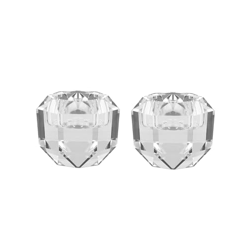 Kitcom Crystal Tealight Candle Holders (2-Pack)