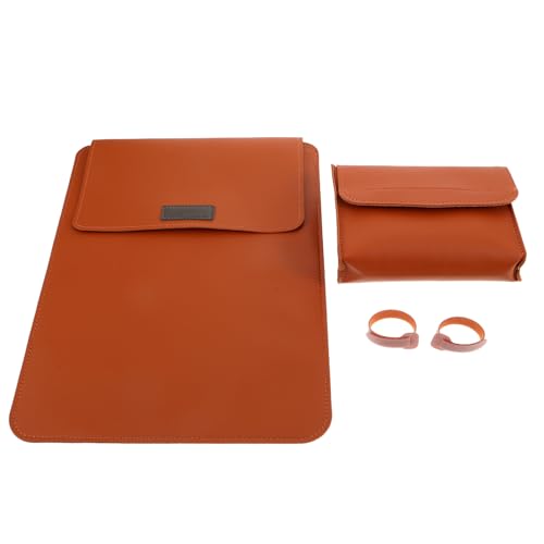 Funda ultrafina para portátil de 11 y 12 pulgadas, estuche PU amarillo