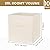 Criusia Storage Cubes, 11 Inch Clothes Storage Bins with Dual Handles (10 Pack), Fabric Collapsible Storage Bins for Shelves Closet, Cubby Organizer Bins for Clothing Toys Blanket Yarns (Beige)