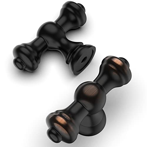 Amerdeco 20 Pack Oil Rubbed Bronze Kitchen Cabinet Knobs 2.1 Inch(53Mm) Single Hole Cabinet Handles Dresser Knobs Drawer Knobs And Pulls For Bathroom Cabinets #TOP18