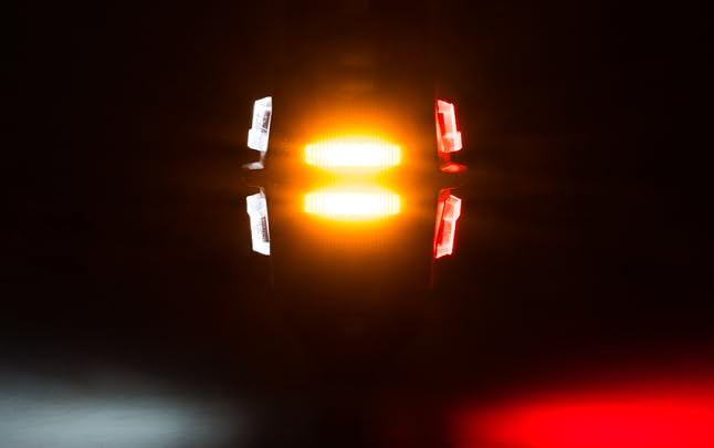 2 x luci a LED in gomma per limitatori di terra, moderne, 12 V, 24 V, con marchio di controllo E, luce di posizione per camion, camion, roulotte,
