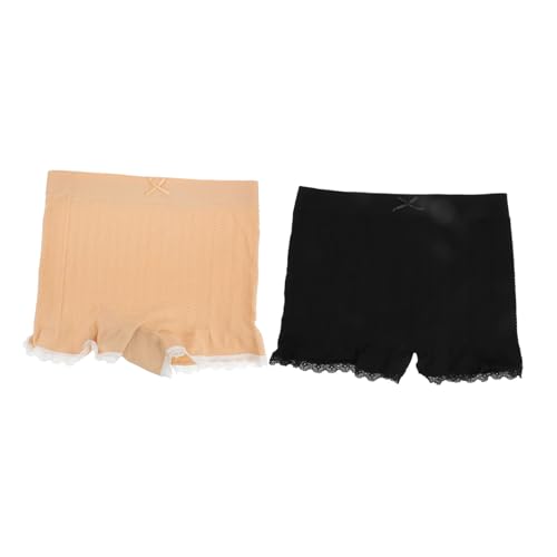 SHERCHPRY Girls Short Leggings Set 2pcs Safety Pants Anti-chafing Design Cool and Comfortable for Skirt Wear Assorted Color