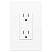 Insteon Smart Dual On/Off Wall Outlet, Top & Bottom Outlets Independently Controllable, 2663-222 (White) - Insteon Hub required for voice control with Alexa & Google Assistant