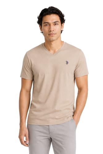 Image of U.S. Polo Assn. Men's Solid V‑Neck T-Shirt