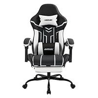 Amazon.co.jp: NIONIK ゲーミングチェア オットマン付き 幅広座面