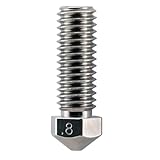 Micro Swiss Plated Wear Resistant Nozzle for E3D Volcano hotend 1.75mm .8mm