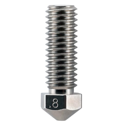 Microswiss Plated Wear Resistant High Flow Volcano Compatible/Artillery Sidewinder 1.75mm Nozzles (.8mm)