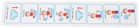 TIKATARER Potty Training Visual Schedule, PVC Plastic Toilet Training Chart for Kids with ADHD and Autism, Self Adhesive Routine Chart with Function, Ideal for Special Education — view 3