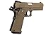 Golden Eagle Steel/Metal Airsoft Hand Gun Hi-Capa 1911 Airsoft Pistol with 6mm BBS and Speed Loader (Metal, Tan)