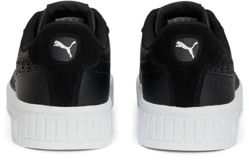 PUMA Womens Carina 2.0 Laser Cut Lace Up Sneakers Shoes Casual - White3