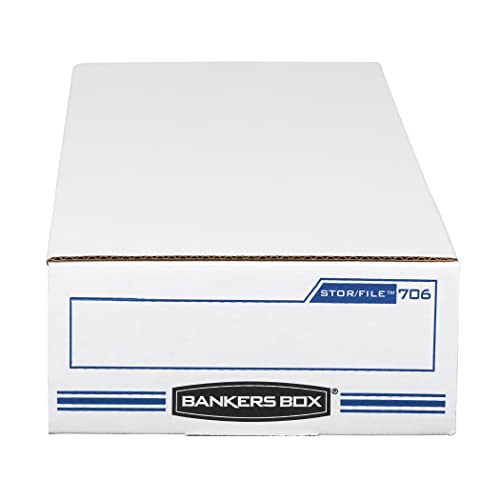 Bankers Box Stor/File Check Boxes, Standard Set-Up, Flip-Top Lid, 4 X 9 X 24 Inches, Case Of 12 (00706) #TOP1