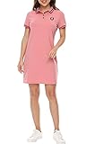 Women's Casual Dresses Polo Dresses Short Sleeves Fit Classic Golf Tennis Mini Dresses Pink