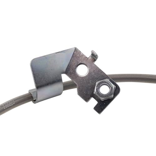 Image of TRQ Front Brake Hose Set Compatible with 2011-2014 Chrysler 200 2007-2010 Sebring 2008-2014 Dodge Avenger 2007-2012 Caliber 2007-2017 Jeep Compass Patriot