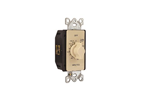 A Series Springwound Auto Off In-Wall Time Switch With Hold, 60 Minute Timer Length, Ivory #TOP6