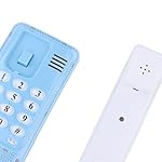 MERISHOPP-Mini-Wall-Phone-Corded-Powered-by-Telephone-Line-for-Hotel-Family-Blue-Consumer-Electronics-Home-Telephones-Accessories-Corded-Telephones