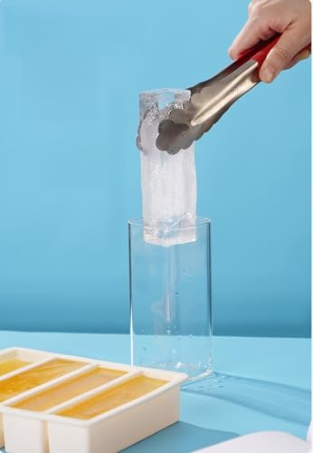 Molde de silicona para cubos de hielo grandes con tapa miniatura 3