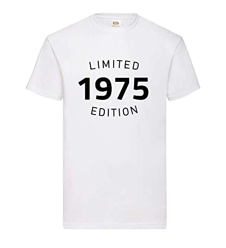 T-shirt 1975 Limited Edition un cadeau homme blanc XXXL anniversaire