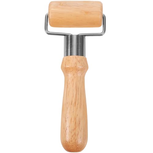 BESTYASH Mattarello da Cucina in Legno Mini Rullo per Impastare Pizza e Pasta Perno a Rullo Multifunzione Bordi Arrotondati Utensile Ergonomico per Uso Domestico e Pasticceria 1 Pezzo