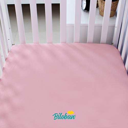 Crib Sheets Girl 2 Pack, Fitted Crib Sheet For Standard Crib Mattress, Cozy Toddler Crib Sheets For Boys, Grey And Pink #TOP2
