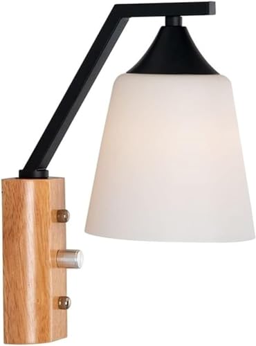 TAYEEU Aplique de Pared Europeo - - Apliques Lámpara de Pared LED de Vidrio Compatible with ., mesita de Noche, Lámpara