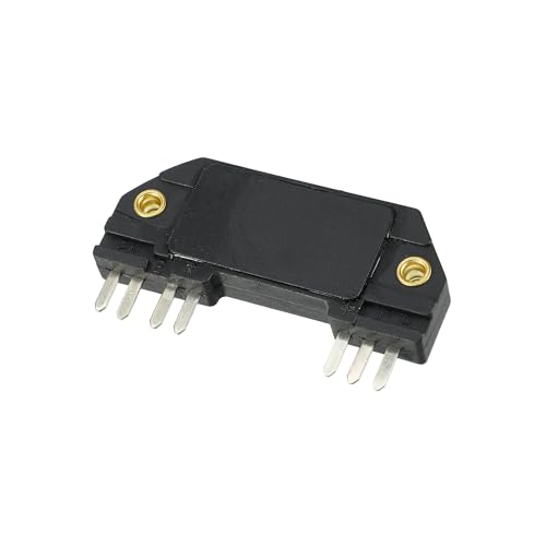A ABSOPRO Ignition Control Module, Inner Ignition Module Control Unit No.1977958 for GMC Sonoma V6 2.8L 91-93 for GMC S15 Jimmy V6 2.8L 83-89 ABS Black, 1 Pc Item Replacement