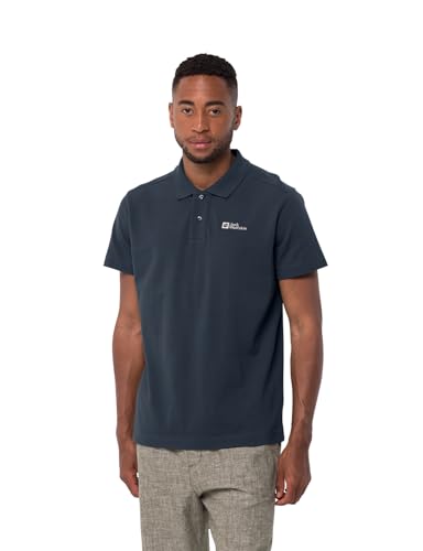 Polo M Jack Wolfskin Essential T-Shirt Homme respirant et manches courtes