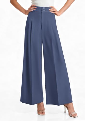 Image of PRETTYGARDEN Women's High Waisted Wide Leg Dress Pants