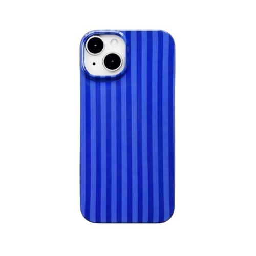 Coque iPhone 15 mignonne à rayures : l'élégance pastel pour votre look