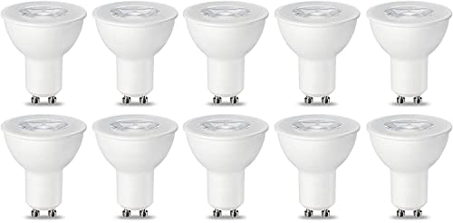 Amazon Basics GU10 LED Lampe, Spot, 5.5W (ersetzt 50W), warmweiß, dimmbar- 10er-Pack