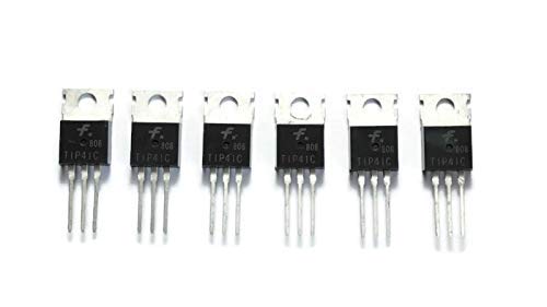 Electronic Spices Tip41 NPN Power Transistor 6A 100V (Pack of 10) Electronic Spices Tip41 NPN Power Transistor 6A 100V (Pack of 10)