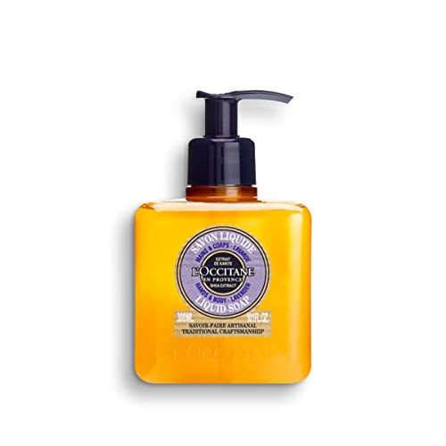 L'OCCITANE Shea Butter Lavender Liquid Soap 300ml | Enriched with Shea Butter | Vegan, Luxury Hand Care for All Skin Types