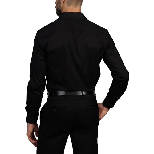 Vince Camuto Slim Fit Cotton Stretch Long Sleeve Dress Shirt for Men Spread Collar Shirts Mens Formal Premium Fabric3