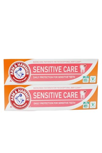 Arm & Hammer Advance White Sensitive Toothpaste 125g - Pack of 2 | Whitening Toothpaste for Sensitive Teeth | Deep Clean, Enamel Protection, Fluoride Formula for Daily Stain Removal & Fresh Breath
