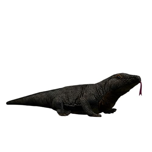 Wyvix Peluche Realista de dragón Komodo: Lagarto Monitor Grande 76 cm con Lengua bífida y Relleno Cuentas