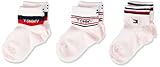 TBD Tommy Hilfiger Unisex Baby TH 3P GIFTBOX CLSSC Sock, pink/Tommy original, 19/22