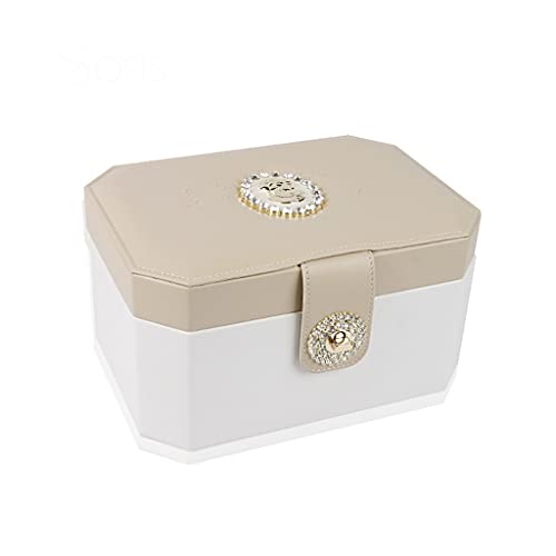 Boîtes à bijoux portables avec compartiment de rangement boutons de manchette