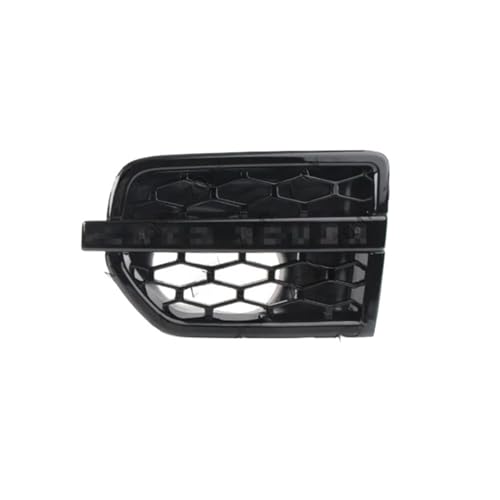 YYEFNMAZ Rejilla Frontal Lateral for Coche, Entrada de Aire y ventilación en Santorini, Compatible con Land Rover Discovery 4 LR4 (2010, 2011, 2012, 2013, 2014-2016 W Lgoo)(1pcs The Left Black)