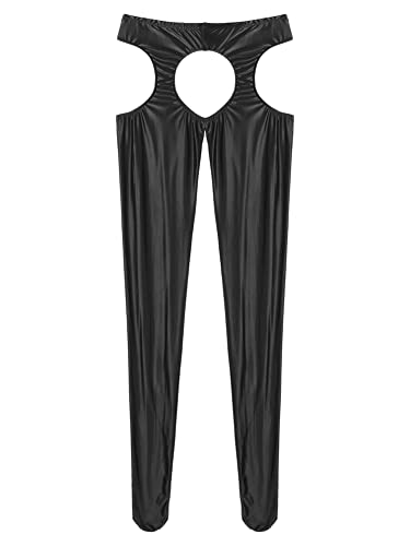 Image of CHICTRY Women's Tights Control Top Pantyhose Toe Garter Belt Hollow Out Stockings Panties