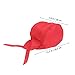 GLSTOY Kitchen Catering Skull Cap Men Women's Fashion Head Wrap Adjustable Ribbon Soft Fabric Red