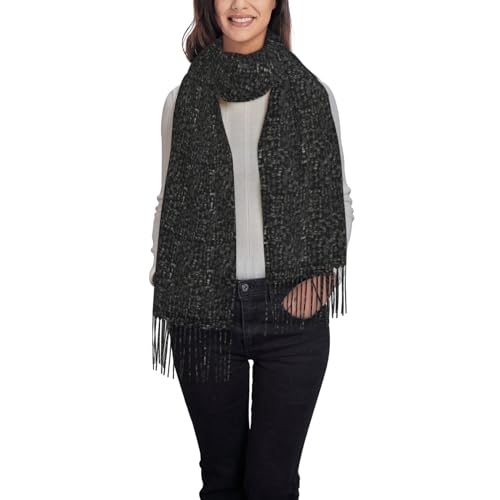 BREAUX Bufandas cálidas de invierno con piel de serpiente, bufandas de cachemira suave para mujer, bufandas de chal grandes, bufandas de moda, Papel Pintado pizarrón, Talla única