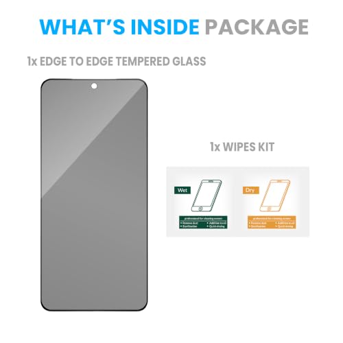 Image of FIRST MART Privacy Tempered Glass for Motorola Edge 70 Max | Anti-Spy Screen Protector, Edge-to-Edge 9H Scratch Protection, Case-Friendly, Bubble-Free | Pack of 1