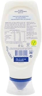 Hellmann's Lighter than Light 100% recycled plastic bottle Mayonnaise light mayo for sandwiches, wraps and salads 430 ml (Pack of 4)