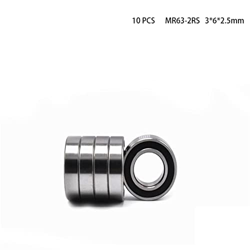 Roulement MR63-2RS à double joint étanche en caoutchouc de 3 mm