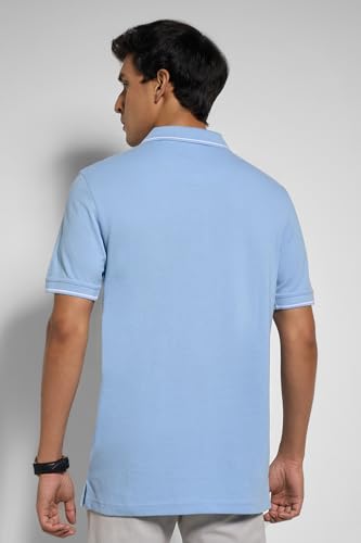 Image of Peregrine by Pantaloons Men's Solid Slim Fit Polo Shirt
