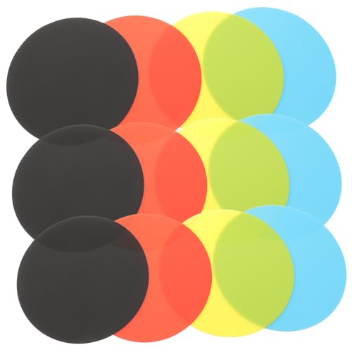 ABOOFAN 12Pcs Silicone Jar Opener Pads Non Slip Bottle Grippers Coasters for Easy Opening Heat Resistant Kitchen Tools for Weak Hands