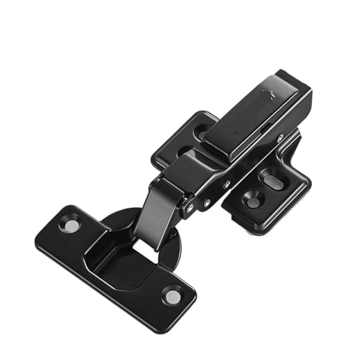 Charnière d'armoire à rail froid noire hydraulique 822-1 lot de 2