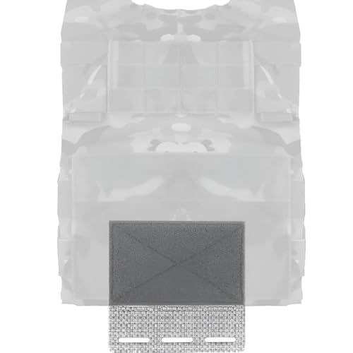 rabuu Piastra Di Attacco Tattica MOLLE, Accessorio For Attrezzatura In Nylon (12,2x11,6 Cm, 0,018 Kg) For Attività Di Squadra, Giochi Tattici, Oggetti Di Scena For Film(WG)
